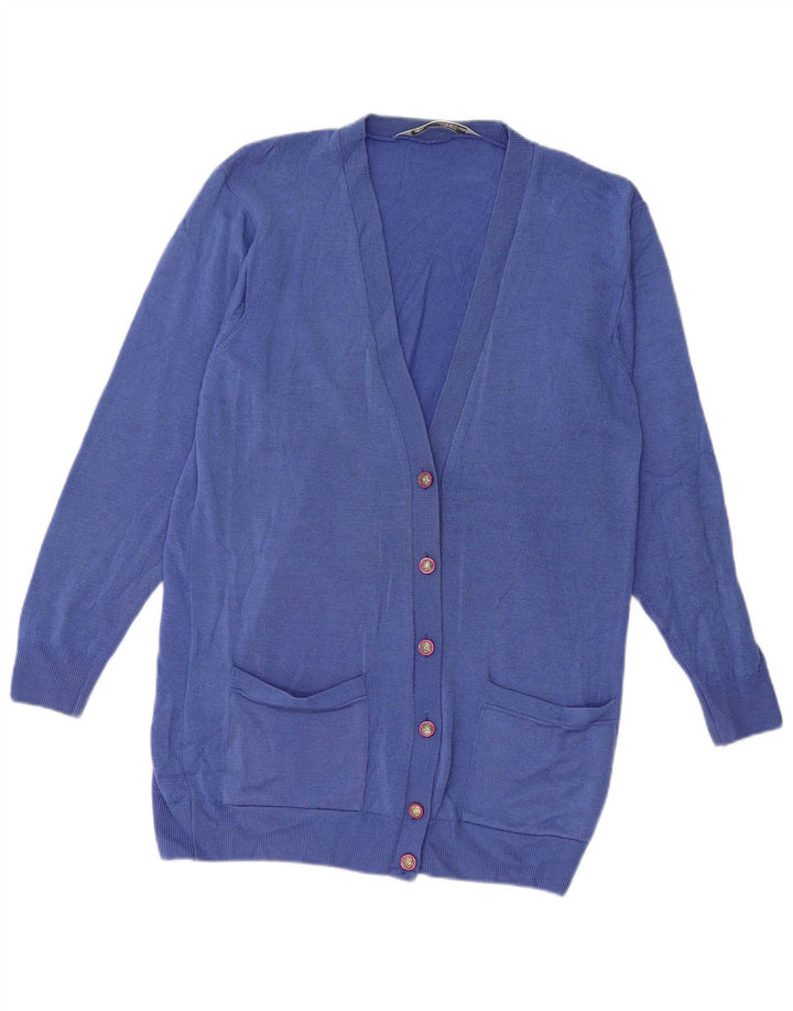 Maglione cardigan Marks & Spencer da donna St. Michael UK 8 piccolo blu