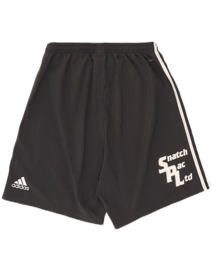 Pantaloncini sportivi Adidas Climalite Graphic da uomo grandi in poliestere nero