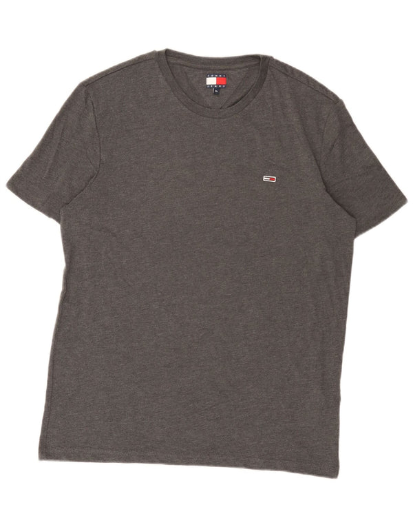 T-shirt da uomo Tommy Hilfiger Top XL in cotone grigio