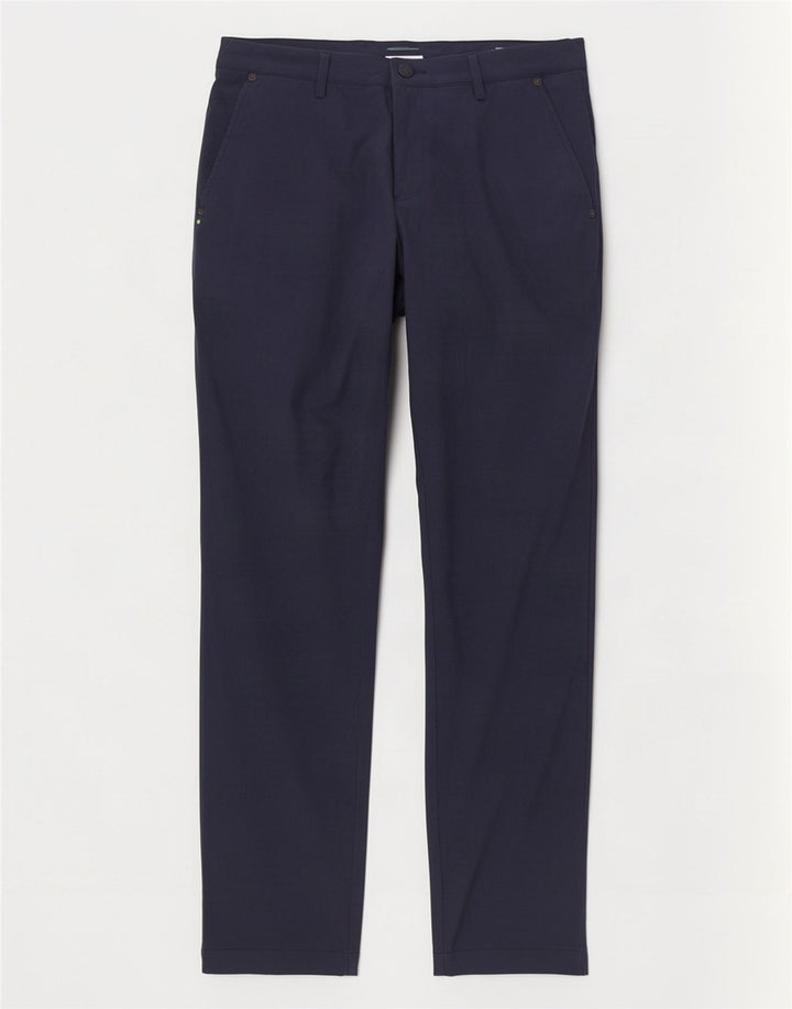 Pantaloni chino slim da uomo Hugo Boss W30 L31 poliestere blu navy