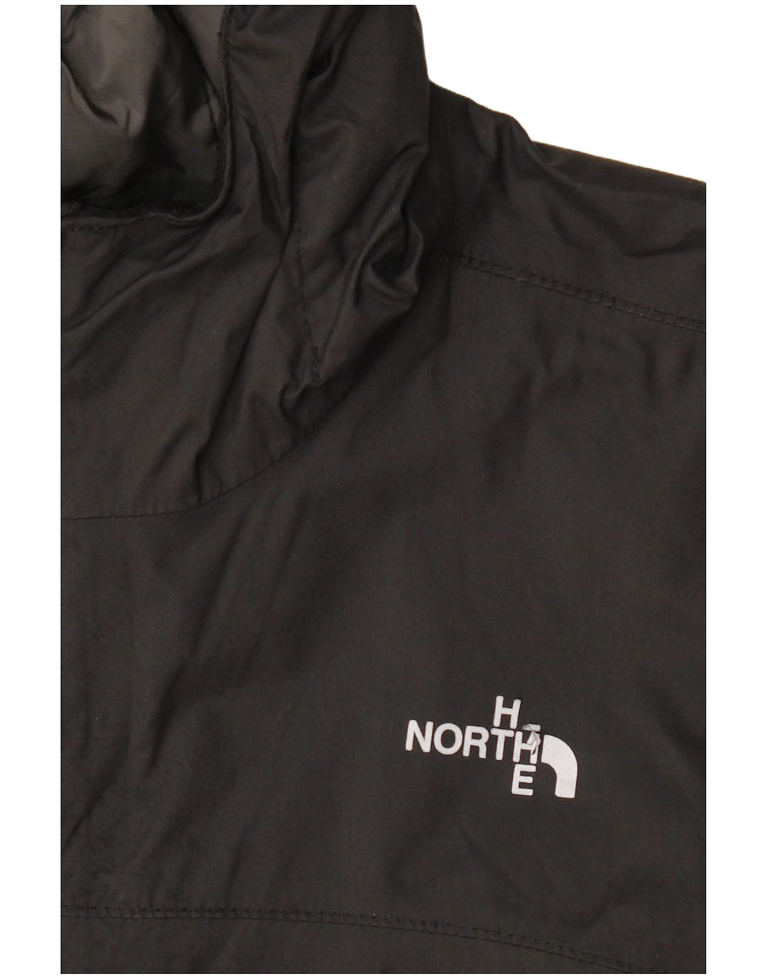 THE NORTH FACE Giacca antipioggia con cappuccio per ragazzi 11-12 anni Large in poliestere nero