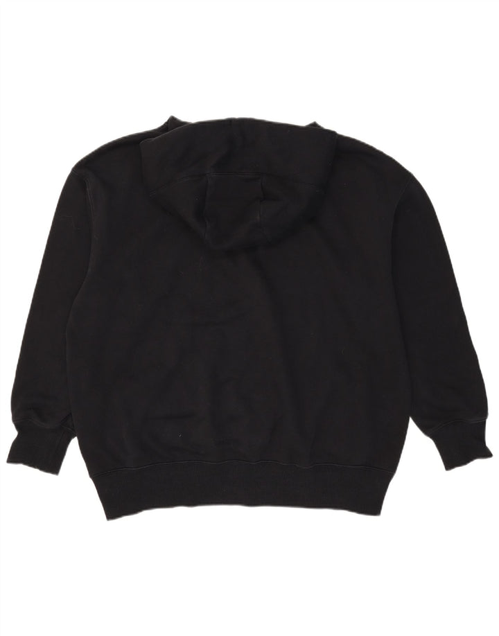 Felpa con cappuccio oversize da uomo Nike Small in cotone nero