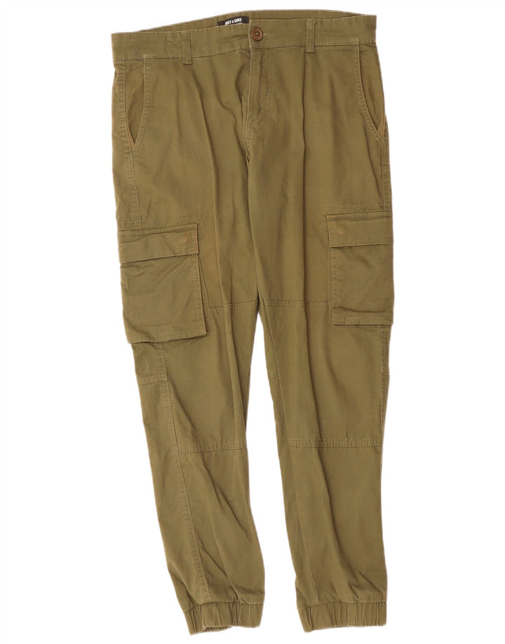 Only & Sons Pantaloni cargo da jogging da uomo W32 L29 cotone kaki