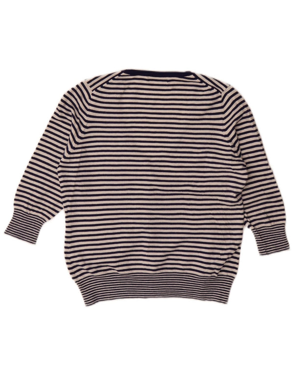 Maglione cardigan da donna Marks & Spencer UK 14 medio blu navy nautico