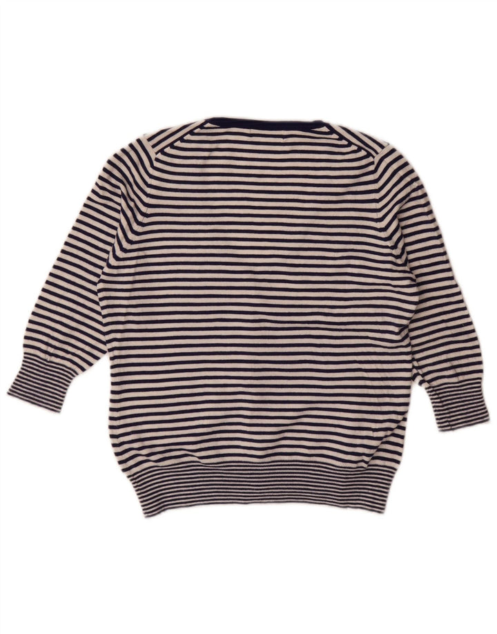 Maglione cardigan da donna Marks & Spencer UK 14 medio blu navy nautico