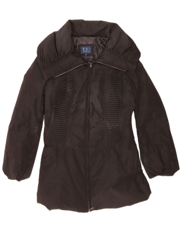 Piumino Donna Trussardi Jeans IT 40 Small Nero Poliestere