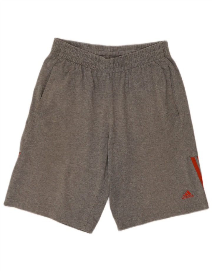 Pantaloncini sportivi Adidas da ragazzo 13-14 anni Grigi chiazzati