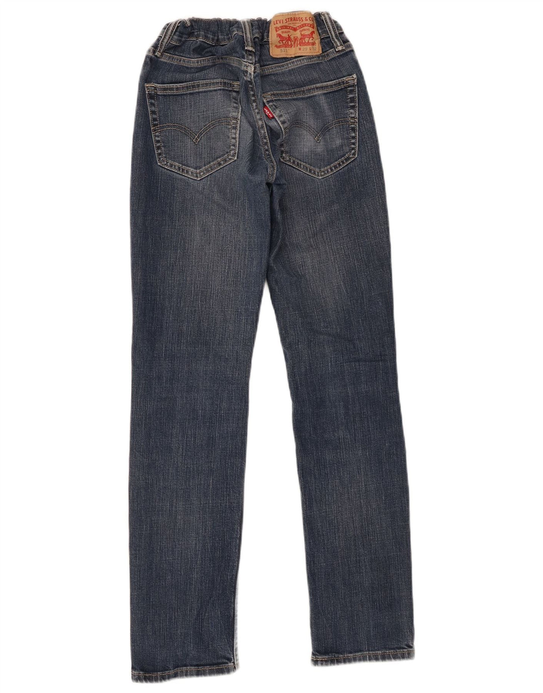 Jeans Levi's Uomo 511 Slim Distressed W29 L29 Cotone Blu