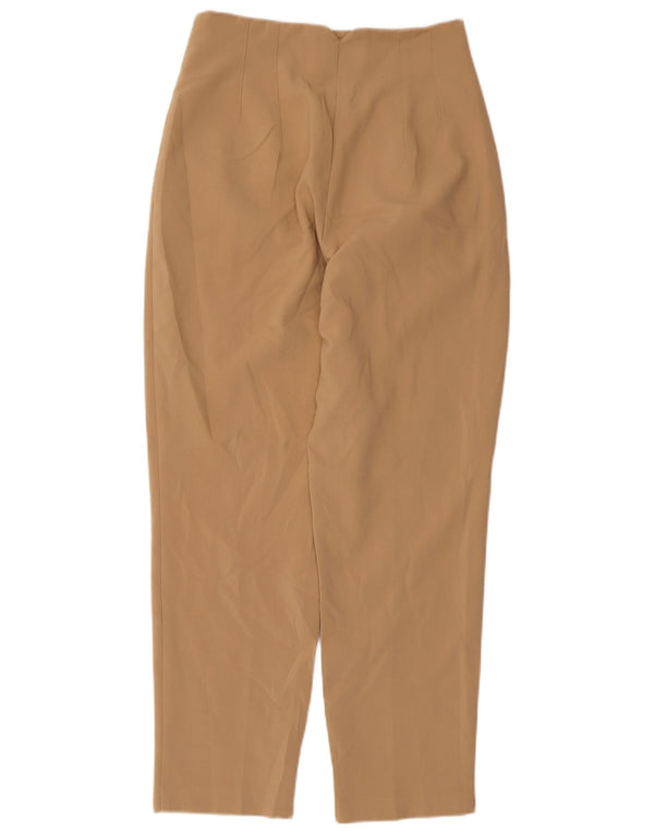 Pantaloni casual affusolati a vita alta da donna Zara medi W26 L26 Beige