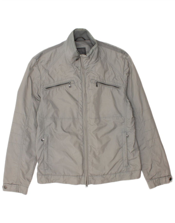 Giacca utility da uomo Geox UK 40 Large Grigia in poliammide