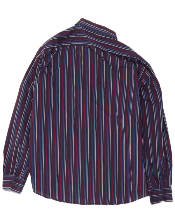 Camicia da uomo Navigare XL a righe blu navy
