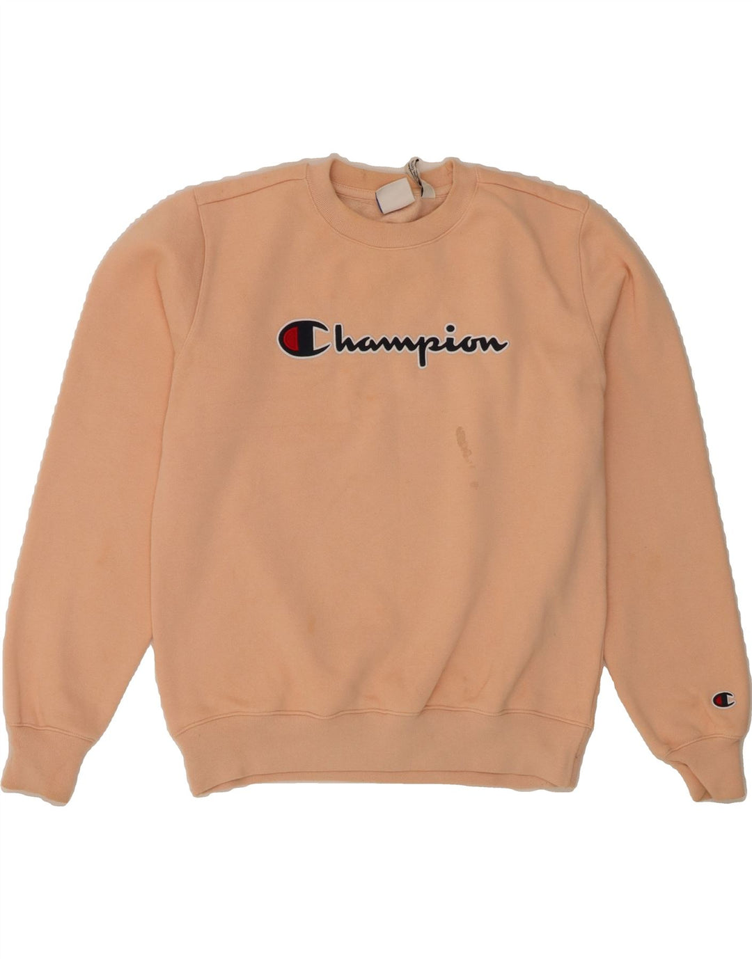 CHAMPION Womens Oversized Graphic Sweatshirt Jumper UK 10 Small Pink Vintage Champion and Second-Hand Champion from Messina Hembry 