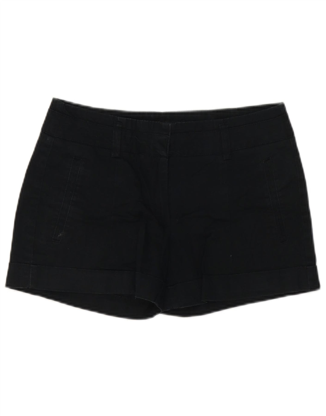 Pantaloncini chino da donna Zara piccoli W26 in cotone nero
