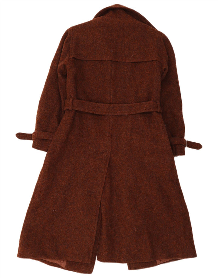 Cappotto vintage da donna UK 8 piccolo marrone