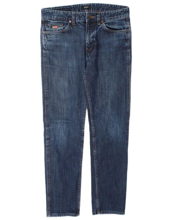 Jeans slim da uomo Hugo Boss W30 L28 cotone blu