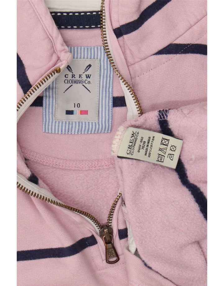 Crew Clothing Felpa oversize da donna Maglione UK 10 Small Pink Striped