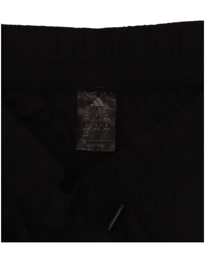 Pantaloni da tuta da donna Adidas a gamba larga UK 12/14 poliestere nero medio