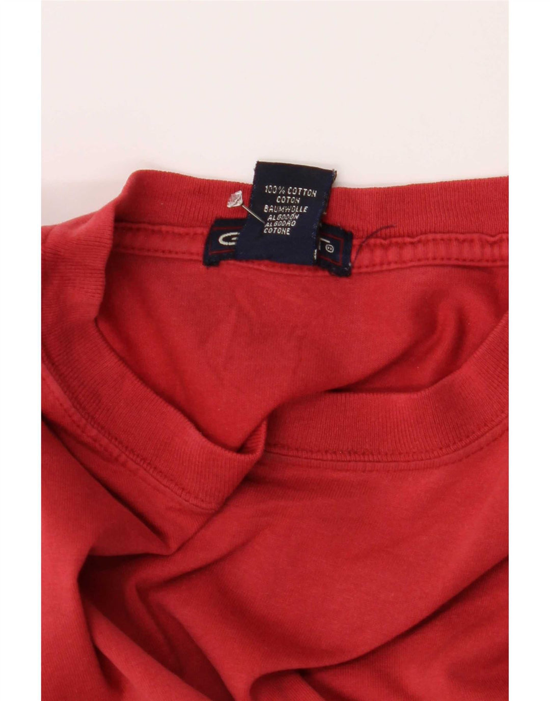 Gant T-shirt da uomo Top grande in cotone a righe rosse