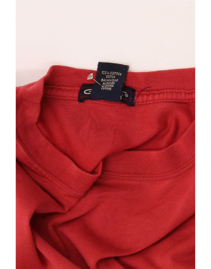 Gant T-shirt da uomo Top grande in cotone a righe rosse