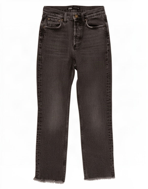 Jeans dritti da donna Zara EU 34 2XS W24 L24 Grigio
