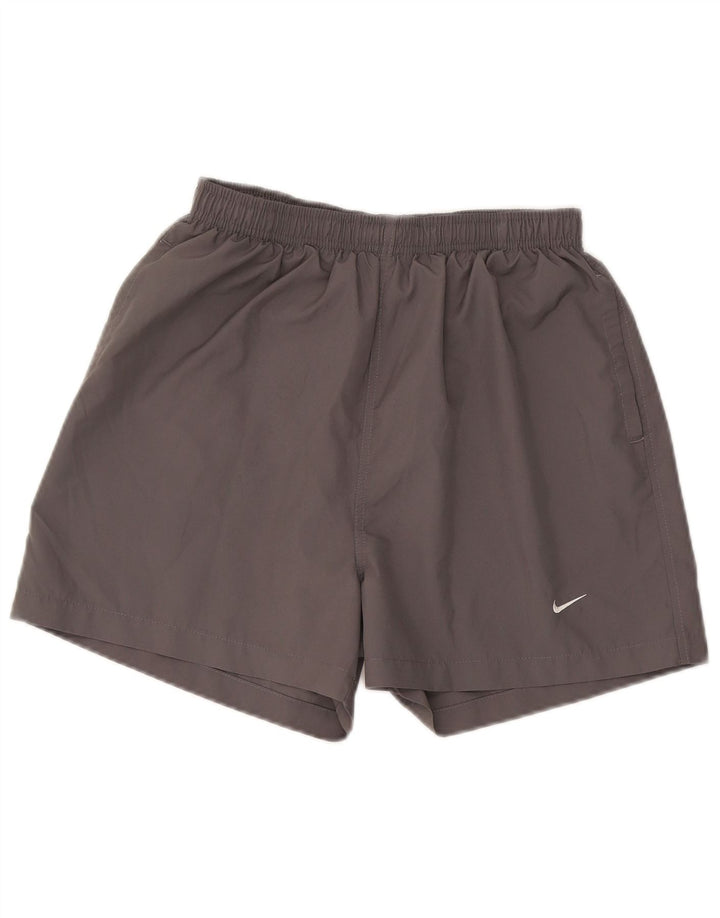 Pantaloncini sportivi Nike da uomo grandi in poliestere grigio