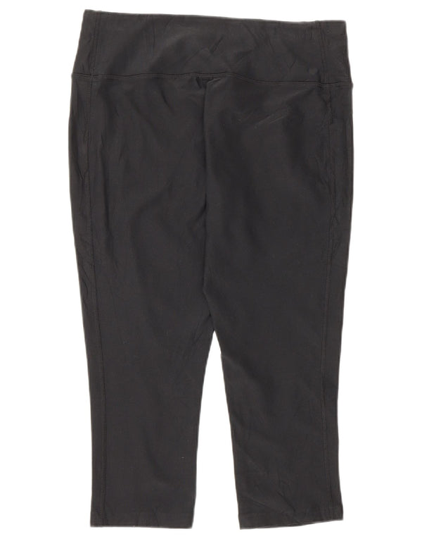 Leggings Nike Dri Fit Capri da donna UK 12 medio nero poliestere