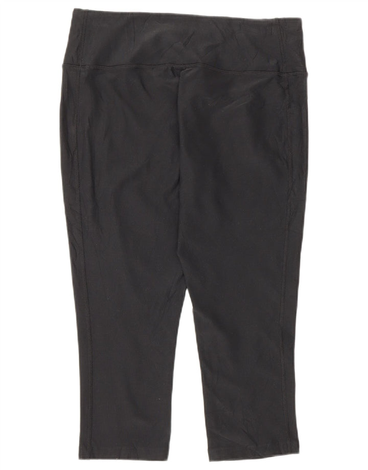 Leggings Nike Dri Fit Capri da donna UK 12 medio nero poliestere