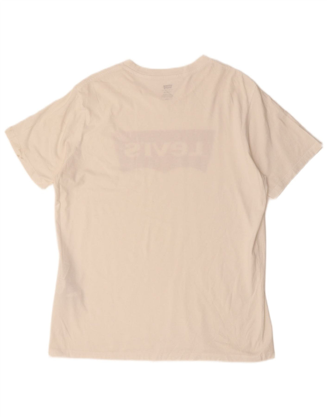 T-shirt grafica da uomo con vestibilità standard Levi's, taglia grande, in cotone bianco