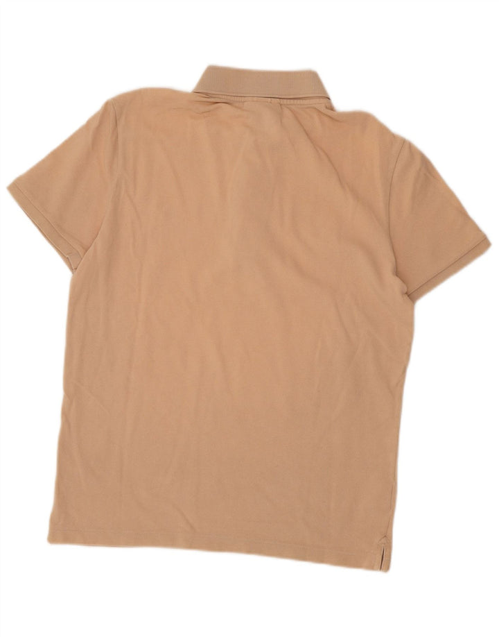 Polo da uomo slim fit Lacoste taglia 4 in cotone beige medio