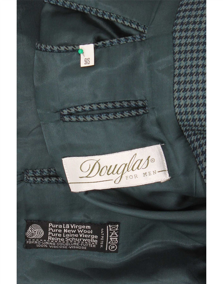 Giacca blazer da uomo a 2 bottoni Douglas IT 50 grande pied de poule verde