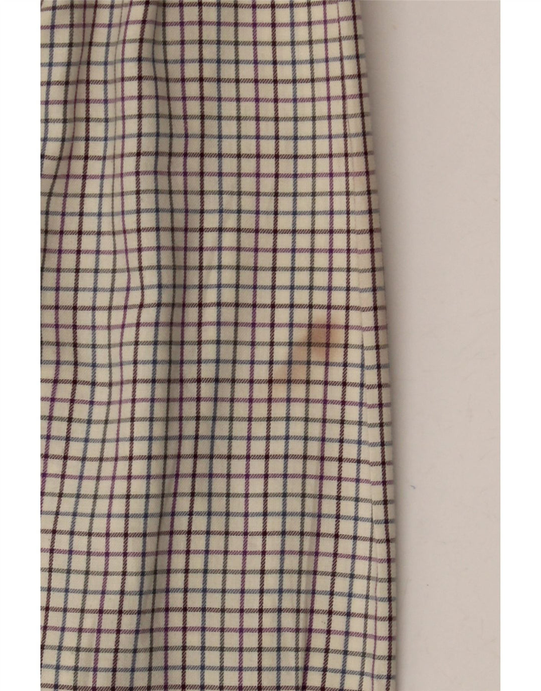 Camicia da uomo Barbour XL in cotone a quadri bianco sporco