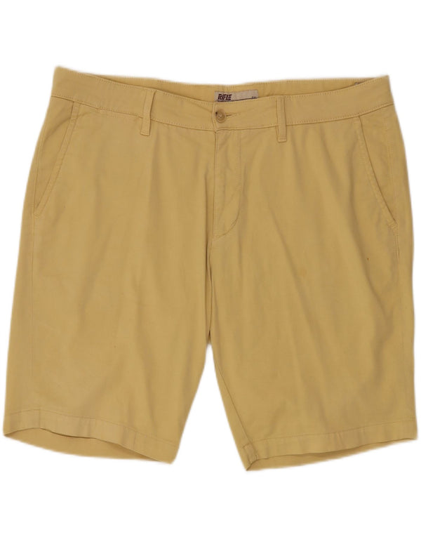 Pantaloncini chino da uomo RIFLE W40 XL in cotone giallo