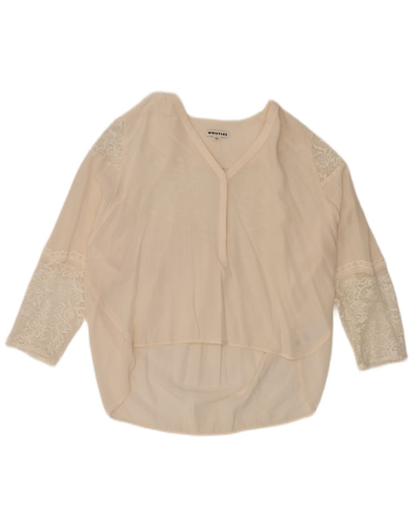 Camicetta a maniche lunghe da donna di Whistles UK 14 Large Off White Floral