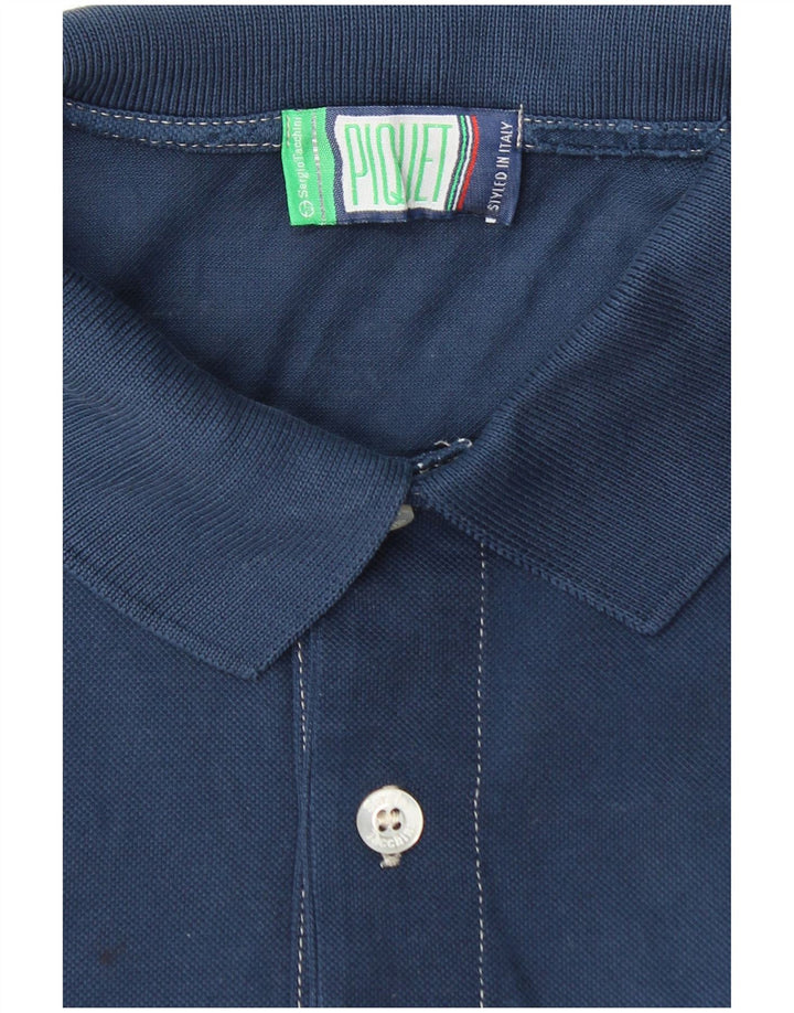 Polo da uomo SERGIO TACCHINI media blu navy