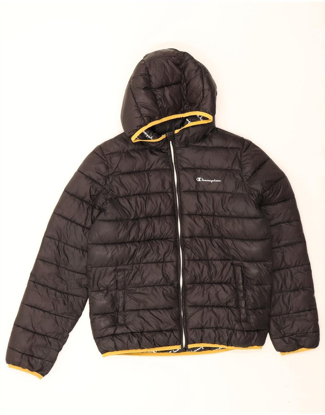 Giacca imbottita con cappuccio Champion da ragazzo 15-16 anni 2XL poliestere nero