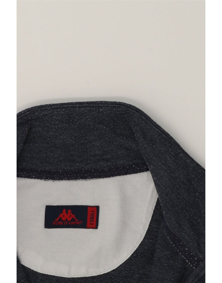 KAPPA Womens Tracksuit Top Jacket UK 6 XS Grey Polyester Vintage Kappa and Second-Hand Kappa from Messina Hembry 