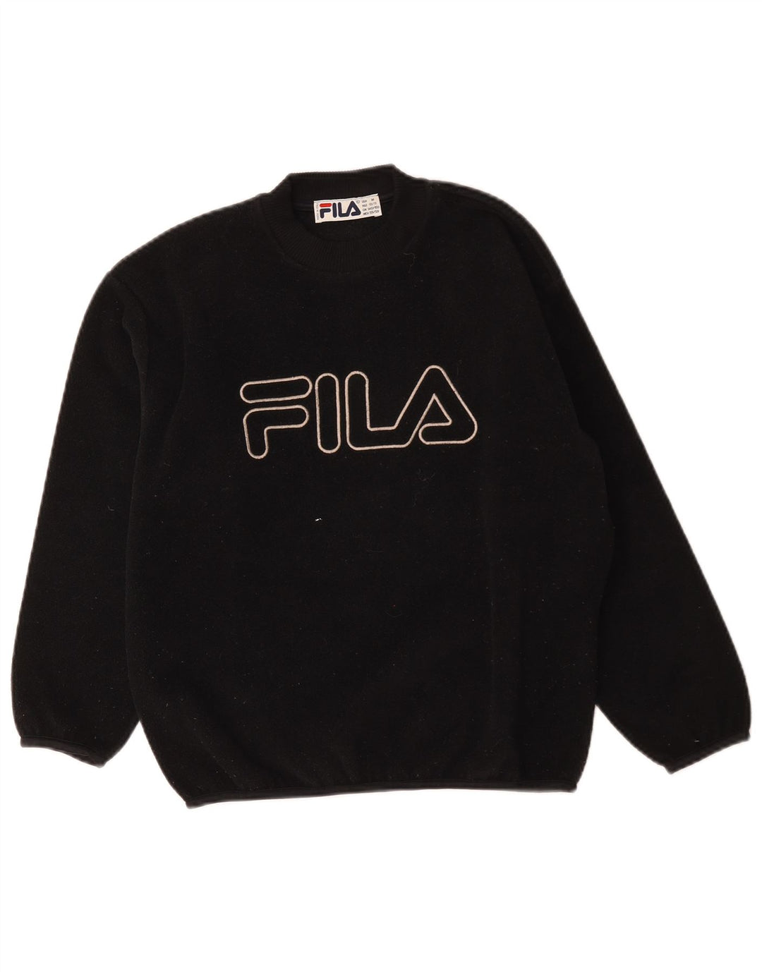 Maglione in pile grafico da ragazzo Fila 10-11 anni poliestere nero