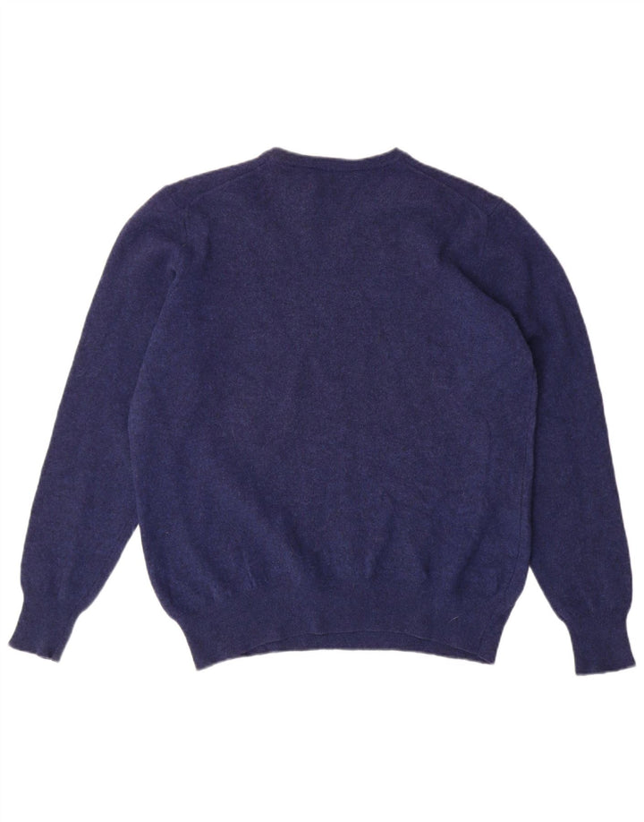 FRED PERRY Womens Crew Neck Jumper Sweater UK 18 XL Navy Blue