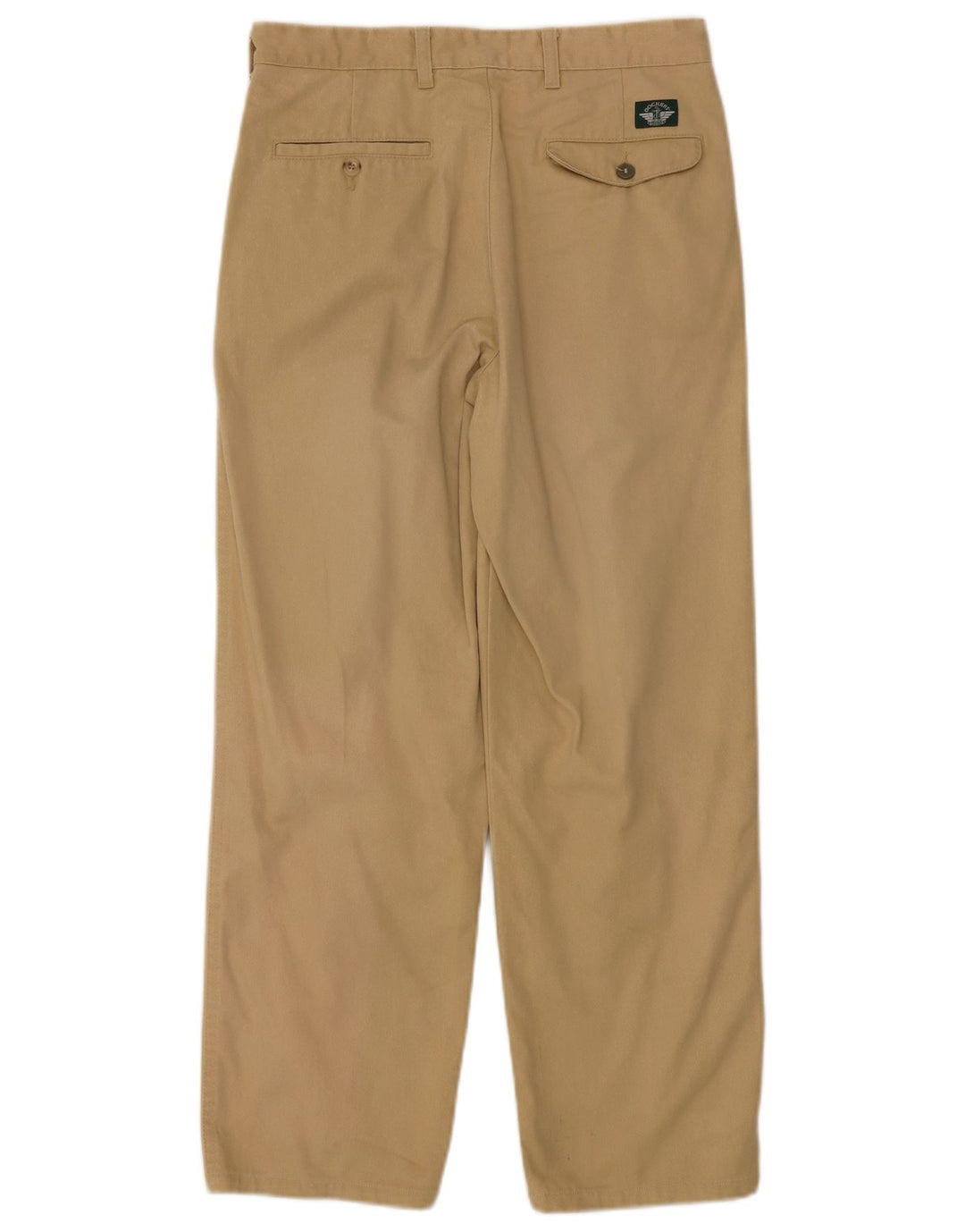 DOCKERS Pantaloni chino da uomo con pegging W32 L30 cotone beige