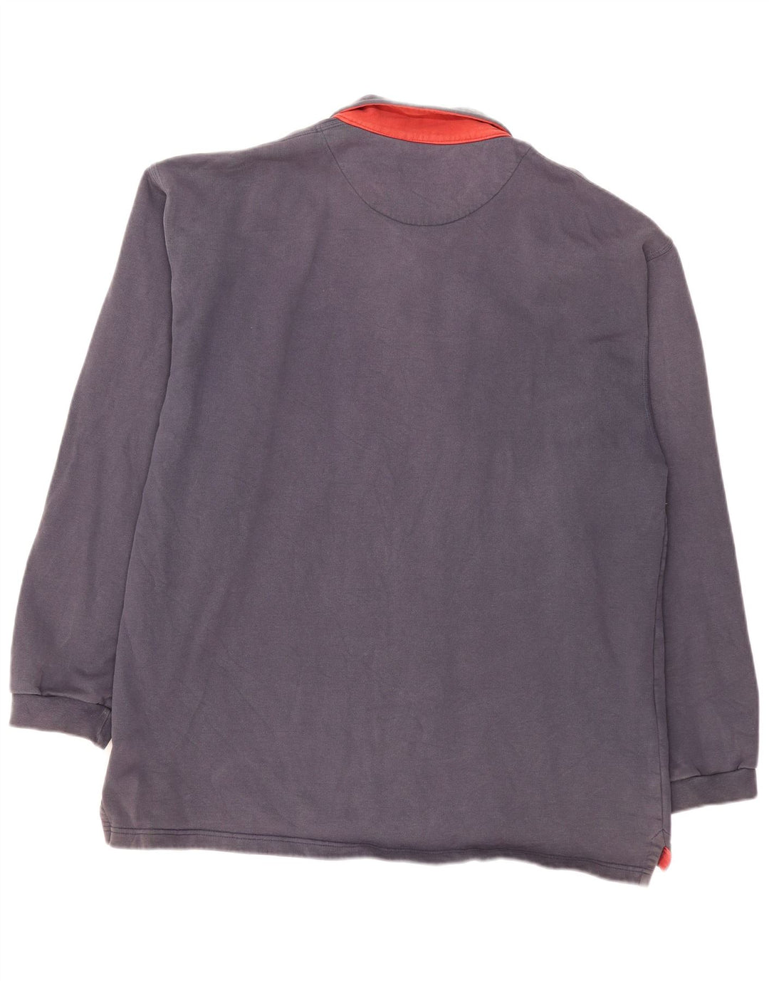 Polo da uomo a maniche lunghe FAT FACE XL in cotone blu navy