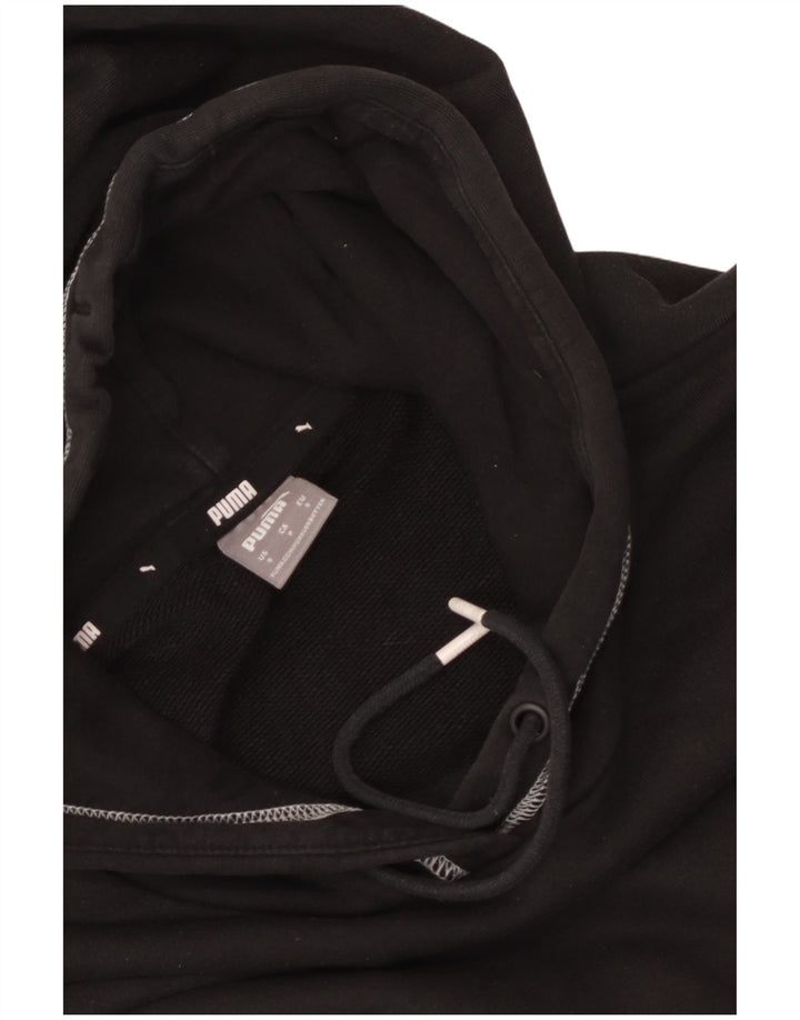 Felpa con cappuccio oversize grafica da donna Puma UK 10 piccola nera