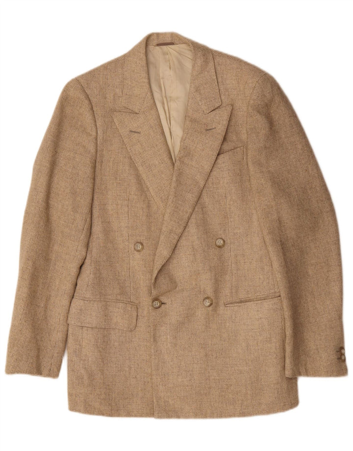 Giacca Blazer da Uomo Ermenegildo Zegna IT 46 Piccolo Pied De Poule Marrone