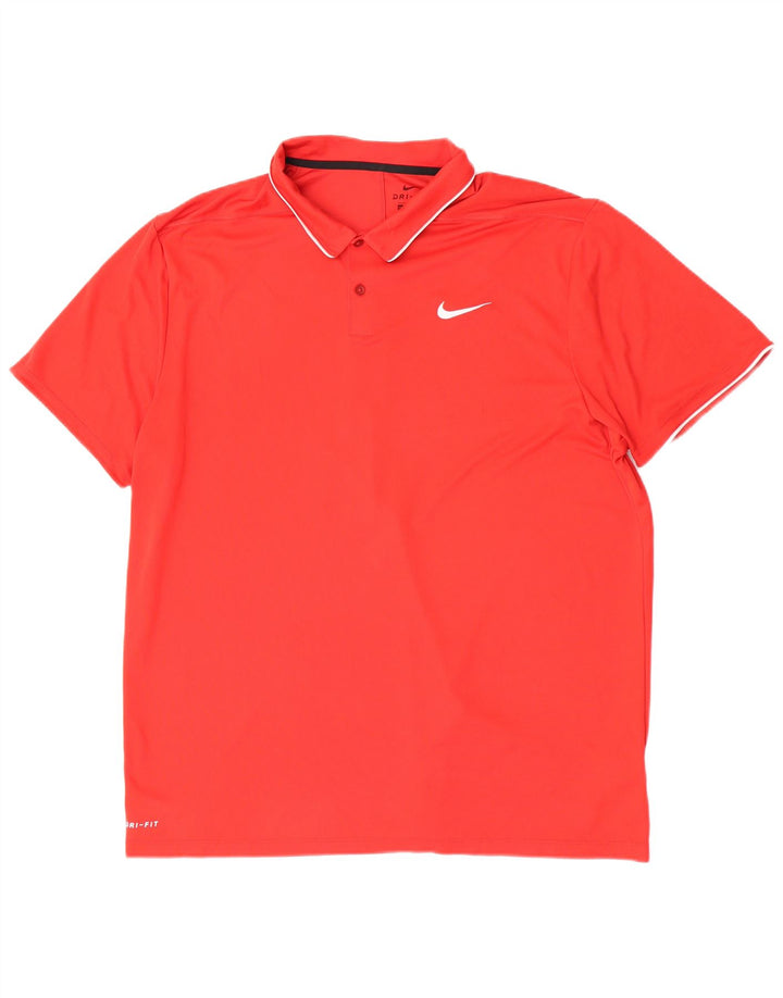 Polo Nike da uomo vestibilità regolare 2XL poliestere rosso
