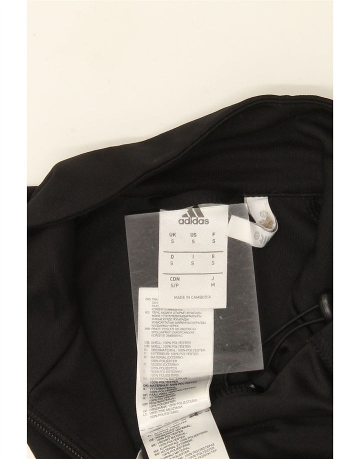 Giacca da ginnastica Adidas Climalite da uomo piccola in poliestere nero