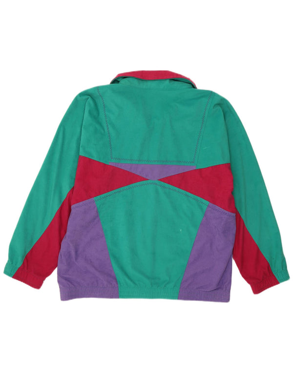 Lotto Womens Tracksuit Top Jacket XL Multicoloured Colourblock Retro