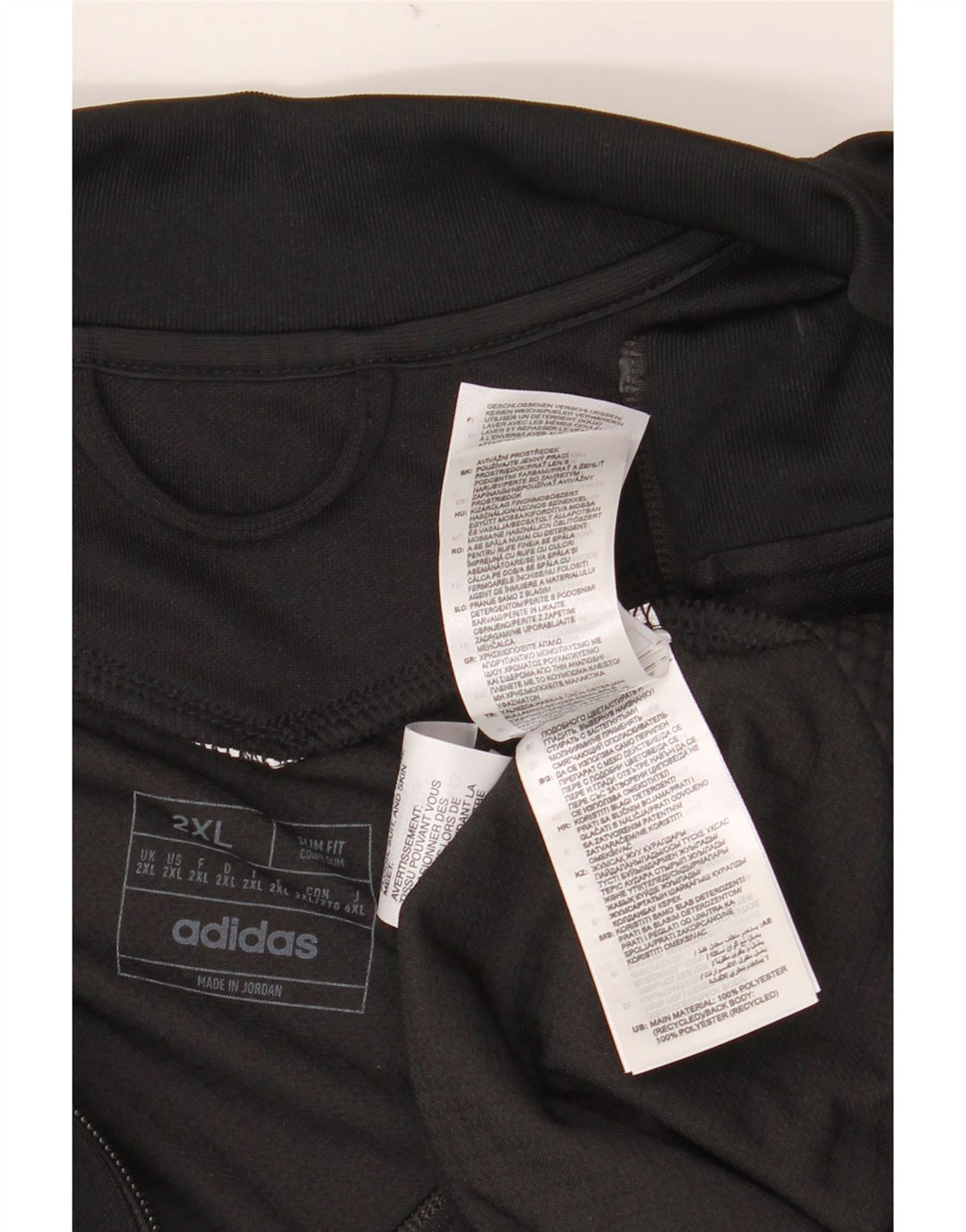 Giacca da tuta da uomo ADIDAS Aeroready Slim Fit 2XL poliestere nero