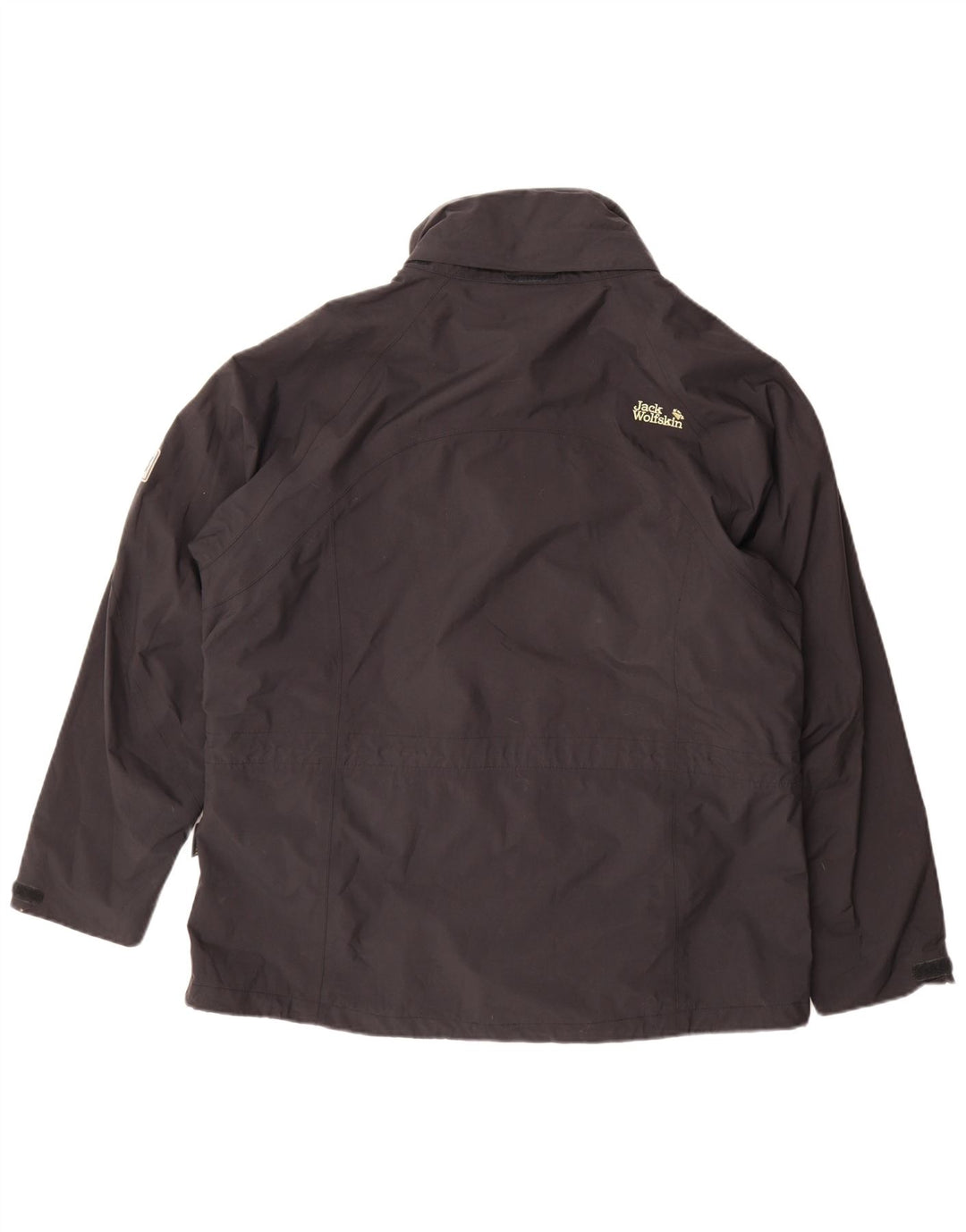 Giacca antipioggia oversize da donna Jack Wolfskin UK 18/20 XL Poliammide nera