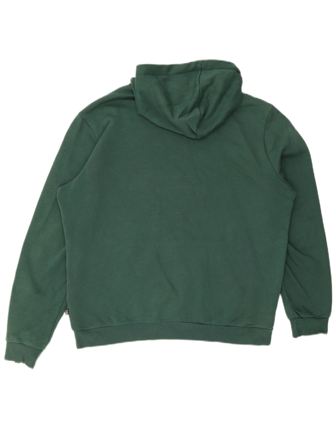 Felpa con cappuccio da uomo PUMA grande in cotone verde