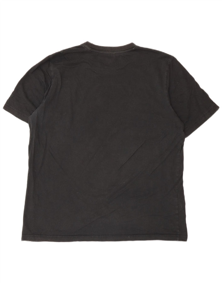 T-shirt grafica da uomo Adidas Top media nera