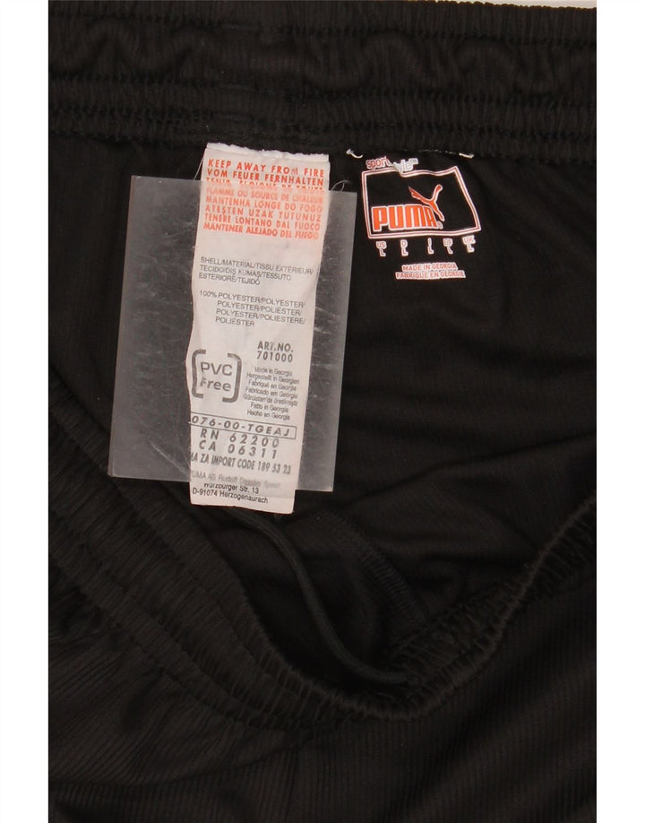 Pantaloncini sportivi da uomo Puma Large neri in poliestere color block